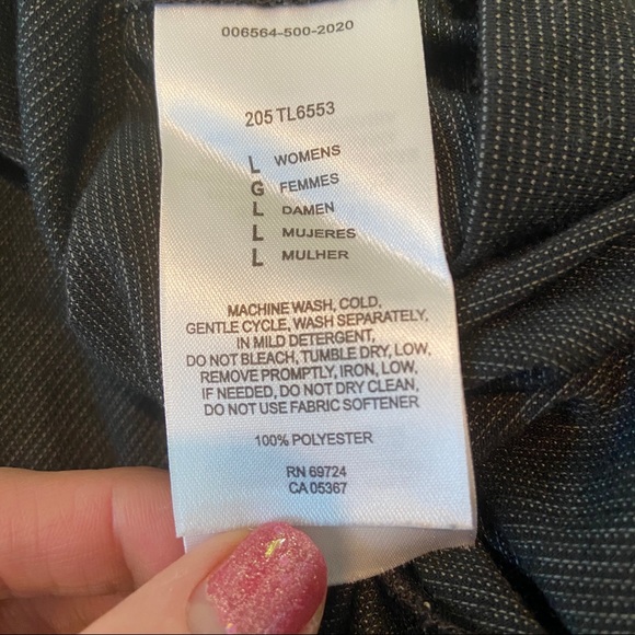 Columbia GRT Omni Dry 3/4 Sleeve Pin Striped Top.  Size Large. EUC. - Picture 6 of 9